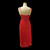 RARE! Pre-Loved Vintage Adonna Red and Black Sheer Gown-Size Medium 