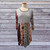 SALE! Cotton Patchwork Baby Doll Mini Dress-EXACT PATTERN -Size Large