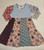 SALE! Cotton Patchwork Baby Doll Mini Dress-EXACT PATTERN -Size Large
