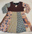 Cotton Patchwork Baby Doll Mini Dress-EXACT PATTERN Size Large