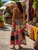 Cotton Market Style Patchwork Skirt-One Size