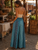 FREE SHIP! Teal Rayon Patchwork Palazzo Pants-Size Medium EXACT PATTERN