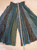 FREE SHIP! Teal Rayon Patchwork Palazzo Pants-Size Medium EXACT PATTERN