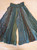 FREE SHIP! Teal Rayon Patchwork Palazzo Pants-Size Medium EXACT PATTERN