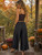 FREE SHIP! Black Rayon Patchwork Palazzo Pants-Size Small EXACT PATTERN