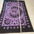 FREE SHIPPING Cotton Purple/Black Celestial Tapestry