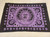 FREE SHIPPING Cotton Purple/Black Celestial Tapestry