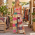 FREE SHIP! Cotton Patchwork Back Smocking Jumper-Size X-Large