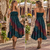 FREE SHIP! Rayon Celestial Dream Tie Dye Skirt/Tube Dress-L/XL