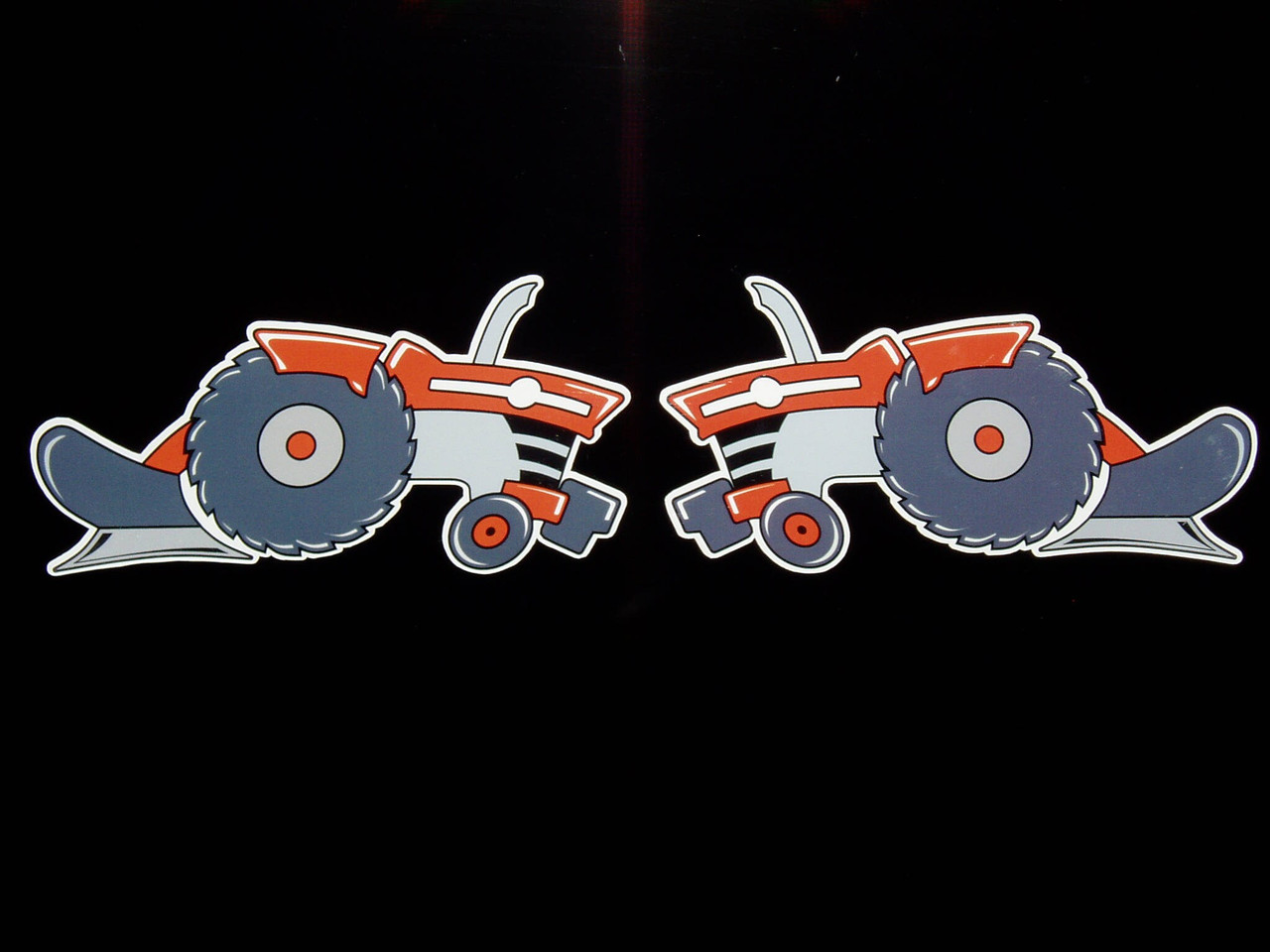 Massey Ferguson Left & Right set of 2 DECAL/STICKER Original Artwork