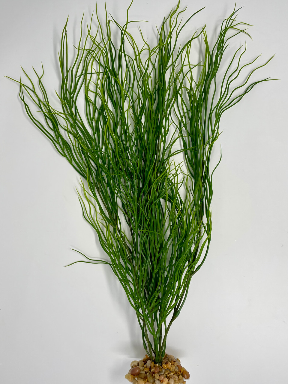 18 in. EXTRA THICK 4-stem Curly SEA GRASS WILLOW Soft flowing Plastic  Wireless Plant, Stone Base, Lower Forty Farm, unique handmade realistic  natural-looking artificial aquarium plant - Lower Forty Farm