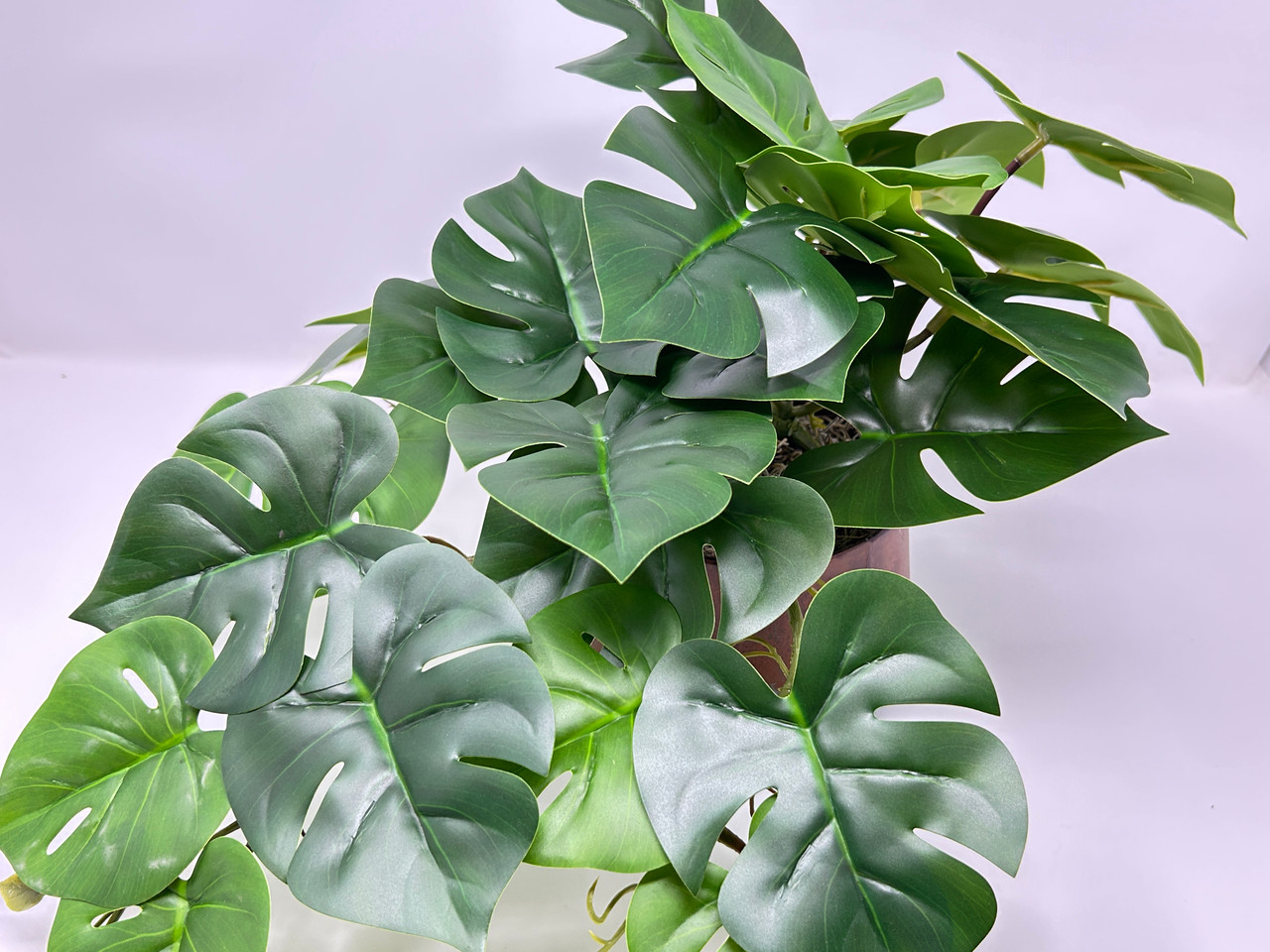 10" Artificial Monstera TRAILING PHILODENDRON Bush faux Silk plant potted  in Copper Planter, handmade original by filled artificial planter by Lower  Forty Farm, OOAK unique gift, home office decor - Lower Forty