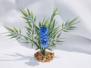 Blue flower & Little Leaf Bamboo Blue flower & Little Leaf Bamboo
