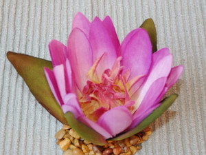 3" Small Lavender PURPLE Soft Silk WATER LILY Flower aquarium plant, Stone Base 3" Small Lavender PURPLE Soft Silk WATER LILY Flower aquarium plant, Stone Base