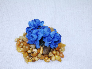 1" tall MINI Royal Blue FLOWER silk Betta Aquarium plant, Stone Base, Goldfish & Betta-safe plant, Lower Forty Farm artificial aquarium plant 1" tall MINI Royal Blue FLOWER silk Betta Aquarium plant, Stone Base, Goldfish & Betta-safe plant, Lower Forty Farm artificial aquarium plant
