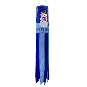 40"L Large Snowman "LET IT SNOW" WINDSOCK garden décor, In the Breeze ITB-5026 40"L Large Snowman "LET IT SNOW" WINDSOCK garden décor, In the Breeze ITB-5026