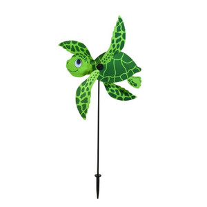 16"w BABY SEA TURTLE WhirliGig Ground Wind SPINNER garden décor, ITB-2554