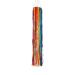 24"L x 2.5" RAINBOW RIBBON Windsock garden décor – In the Breeze ITB-5186
