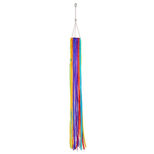 30"L x 3.5" SKINNY Rainbow RIBBON Windsock garden décor – In the Breeze ITB-5190