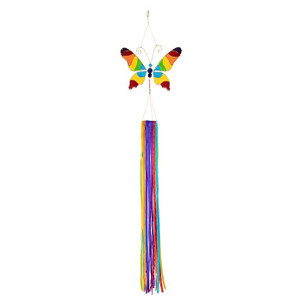 36"L BUTTERFLY & RIBBON Windsock garden décor – In the Breeze ITB-5191 36"L BUTTERFLY & RIBBON Windsock garden décor – In the Breeze ITB-5191