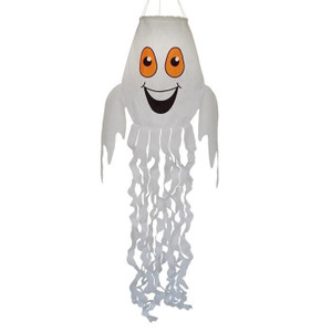 40" x 18" Spook the GHOST 3D Windsock wind garden décor, In the Breeze ITB-5019 40" x 18" Spook the GHOST 3D Windsock wind garden décor, In the Breeze ITB-5019
