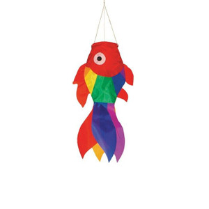 15" RED RAINBOW Damsel Fish windsock garden décor – In the Breeze ITB-4968 15" RED RAINBOW Damsel Fish windsock garden décor – In the Breeze ITB-4968