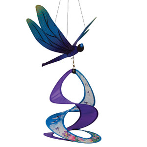 24” PURPLE DRAGONFLY printed spin DUET SPINNER hanging wind garden décor ITB-4871 24” PURPLE DRAGONFLY printed spin DUET SPINNER hanging wind garden décor ITB-4871