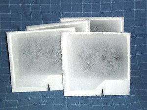 4 pk filters fit  AQUEON Quiet Flow 10, size M, MEDIUM cartridges by Ginger