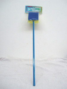 Aquarium algae scrubber sponge pad w/ 18” handle, individual pkg Scrubmaster