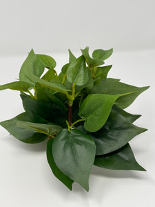 4" SMALL (4-stem) All Green POTHOS Bush, soft silk Pothos plant, stone base 4" SMALL (4-stem) All Green POTHOS Bush, soft silk Pothos plant, stone base