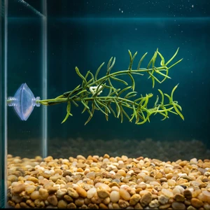 5-6" Floating/Standing DITI-Sprengeri plastic Betta safe Plant, SUCTION CUP base, Lower Forty Farm artificial aquarium p