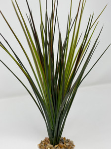 13” Extra THICK Green-Red SPIKE Weed Grass Plastic Plant, Stone Base 13” Extra THICK Green-Red SPIKE Weed Grass Plastic Plant, Stone Base