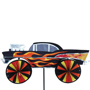 Hot Rod Car with flames Wind Spinner Hot Rod Car with flames Wind Spinner