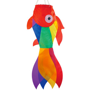 30" LG RED Rainbow Damsel windsock, In the Breeze ITB-5208 30" LG RED Rainbow Damsel windsock, In the Breeze ITB-5208
