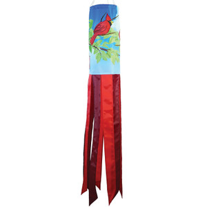 40" CARDINAL Inspiration Windsock, In the Breeze 5212, embroidered, appliqued 40" CARDINAL Inspiration Windsock, In the Breeze 5212, embroidered, appliqued