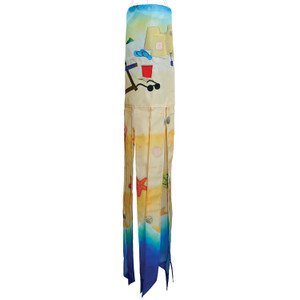 40" BEACH DAY Illusion Windsock, In the Breeze 5246, embroidered & applique details 40" BEACH DAY Illusion Windsock, In the Breeze 5246, embroidered & applique details