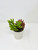 6" Artificial mixed Pink & Green Succulent Garden #25, White Ceramic Pot Planter, handmade original filled artificial planter by Lower Forty Farm, home office decor