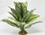 14" Large Green-White ZEBRA Philo BUSH Silk Philodendron aquarium Plant, Stone base, Goldfish & Betta-safe plant, Lower Forty Farm artificial aquarium plant