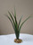 10" Thin SMALL Green-Red Vanilla SWORD GRASS Realistic Artificial Aquarium soft plastic plant, stone base, Lower Forty Farm unique non-wired artificial aquarium plant, Betta safe