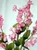 11 in. Two-tone PINK Soft Silk Baby's Breath FLOWER Betta-safe plant, stone base, Lower Forty Farm artificial aquarium plant