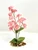 5.5" Small Two-tone PINK Soft Silk Baby's Breath FLOWER Betta-safe plant, stone base, Lower Forty Farm artificial aquarium plant