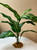 14" Large 10-LEAF Spotted DIEFFENBACHIA Silk Variegated Shade Goldfish & Betta-safe plant, stone base, Lower Forty Farm artificial aquarium plant