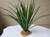 10-11" Thick LARGE Green-Red Vanilla SWORD Grass Realistic Artificial Aquarium soft plastic plant, stone base, Lower Forty Farm unique non-wired artificial aquarium plant, Betta safe
