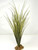 17 in. XL OLIVE Green SPIKE Weed Grass Thick Realistic Artificial Aquarium plastic plant, stone base, Lower Forty Farm stiff standing non-wired artificial aquarium plant