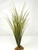 17 in. XL OLIVE Green SPIKE Weed Grass Thick Realistic Artificial Aquarium plastic plant, stone base, Lower Forty Farm stiff standing non-wired artificial aquarium plant