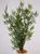 13" Small  LITTLE-LEAF Light Green BAMBOO 3-stem Soft Flowing Plastic Plant, Stone Base, Lower Forty Farm, unique handmade realistic natural-looking artificial aquarium plant