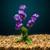 5.5" Small Violet PURPLE Soft Silk Baby's Breath FLOWER plant, Stone base, Goldfish & Betta-safe plant, Lower Forty Farm