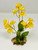 5.5" Small Gold YELLOW Soft Silk Baby's Breath FLOWER  plant, Stone base, Goldfish & Betta-safe plant, Lower Forty Farm artificial aquarium plant