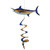 25” MARLIN hanging wind spinner TWISTER garden décor, ITB-5122