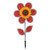 12" w Red PAISLEY SUNFLOWER with Leaves Ground Stake Wind Spinner, ITB-2662